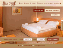 Tablet Screenshot of hotelgrand.sk